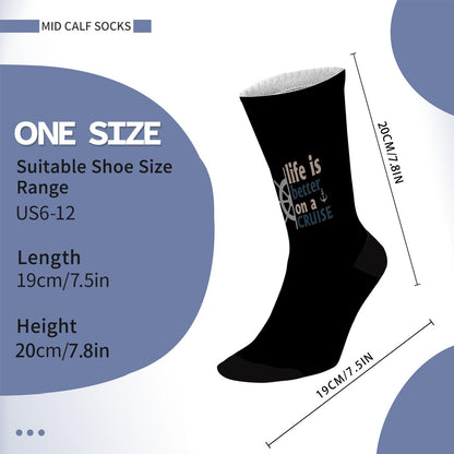 Life On A Cruise Men's Crew Socks