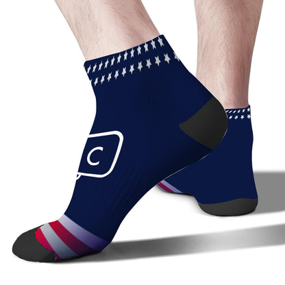 COPY Paste Matching Ctrl + C Mother's Father's Day Women Ankle Socks No Show Socks Men's