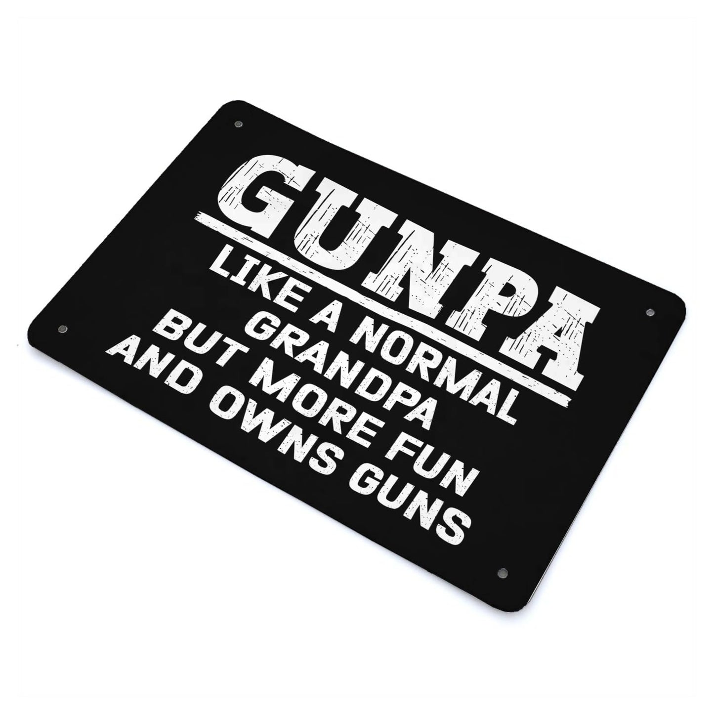 Grandpa Fun Metal Sign - Funny Home Decor - 40x30cm