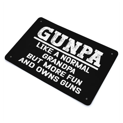 Grandpa Fun Metal Sign - Funny Home Decor - 40x30cm
