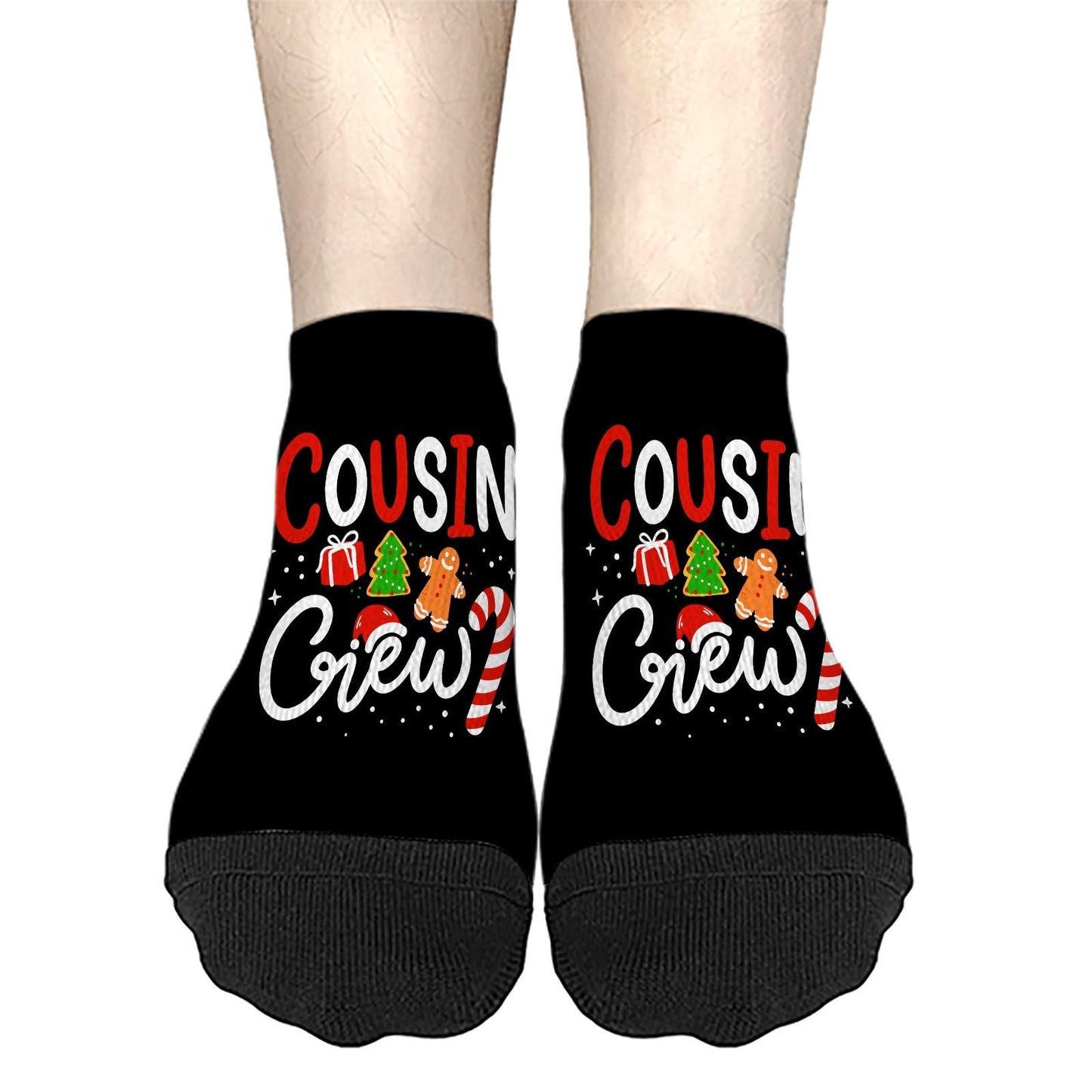 Funny Christmas Crew Socks for Men and Women