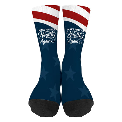 Colorful Fancy Crazy Half Calf Socks - Unisex Novelty Gift