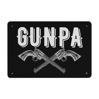 Gunpa Like A Normal Grandpa But More Funny And Owns Guns Bar Signs Farmhouse Decor For Farm 40 * 30cm