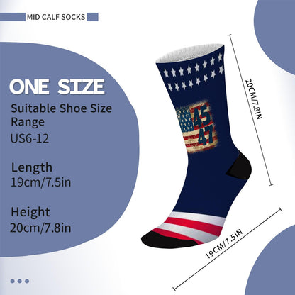 Trump 2024 Colorful Crazy Design Socks - Unisex Novelty Gifts