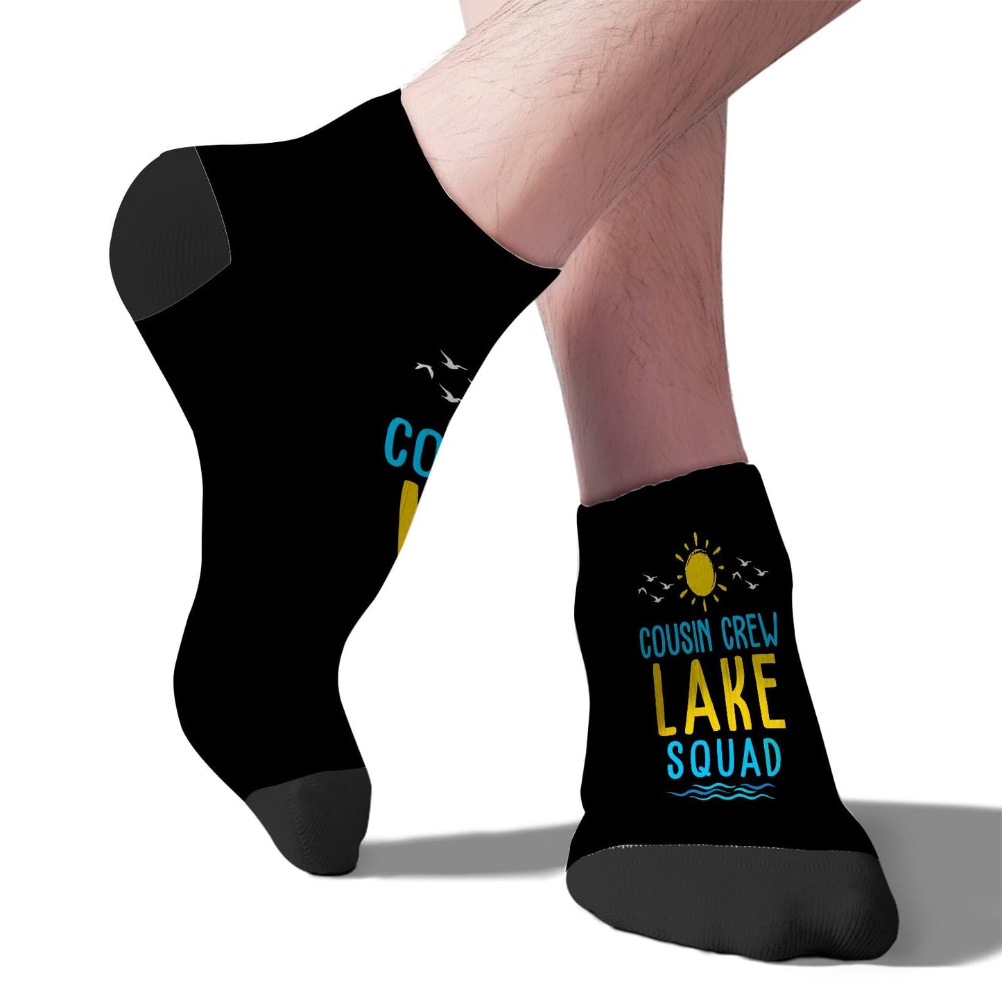 Cousin Crew Lake Squad Mens Socks Ankle Hidden Sock Women