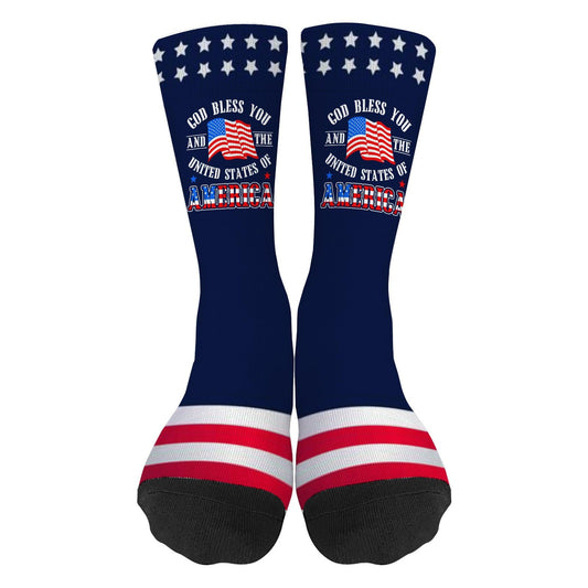 God Bless America Men's Novelty Socks