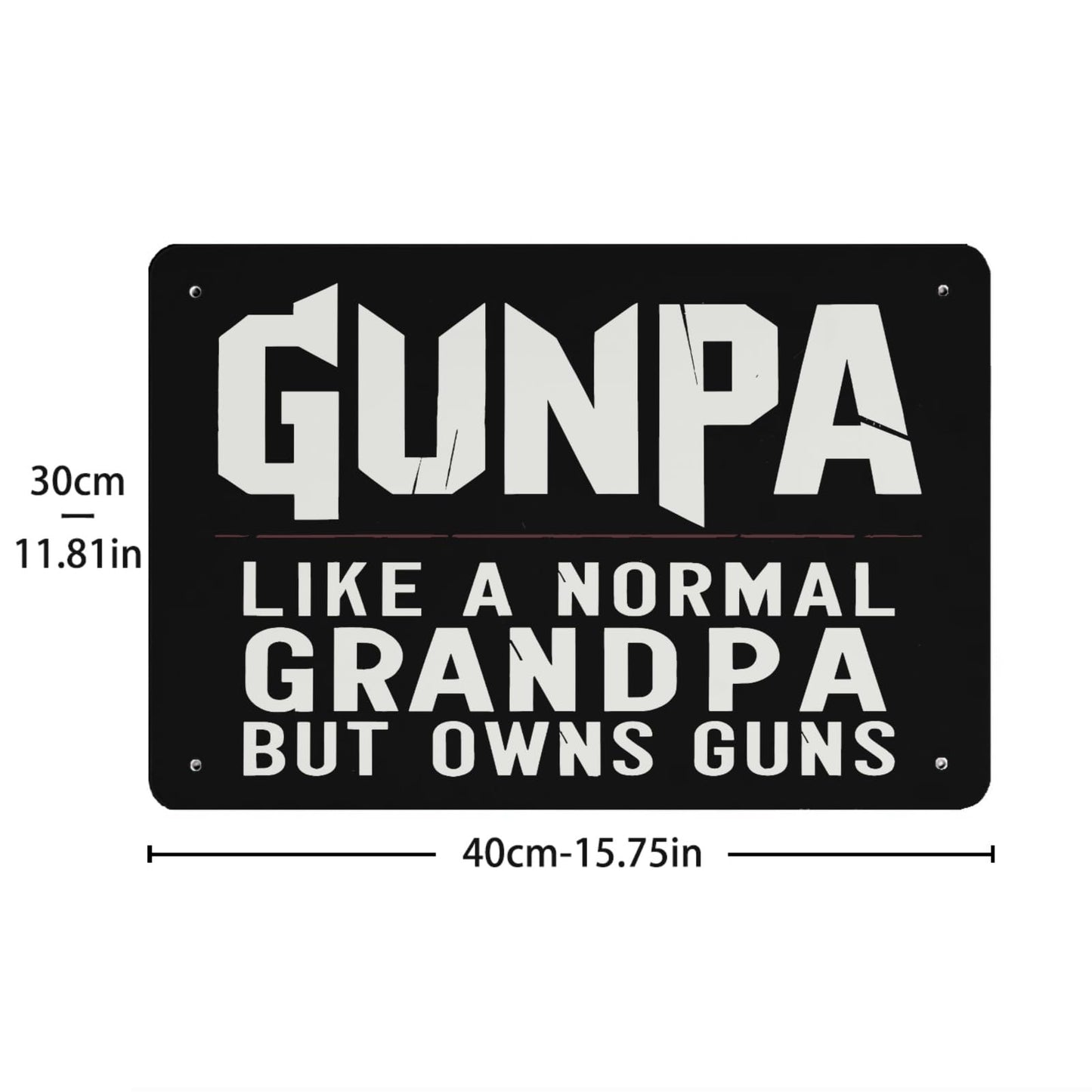 Fun Gunpa Grandpa Sign for Outdoor Bar Decor