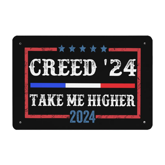 Creed '24 Take Me Higher Bar Sign Vintage Home Decor For Patio 40 * 30cm