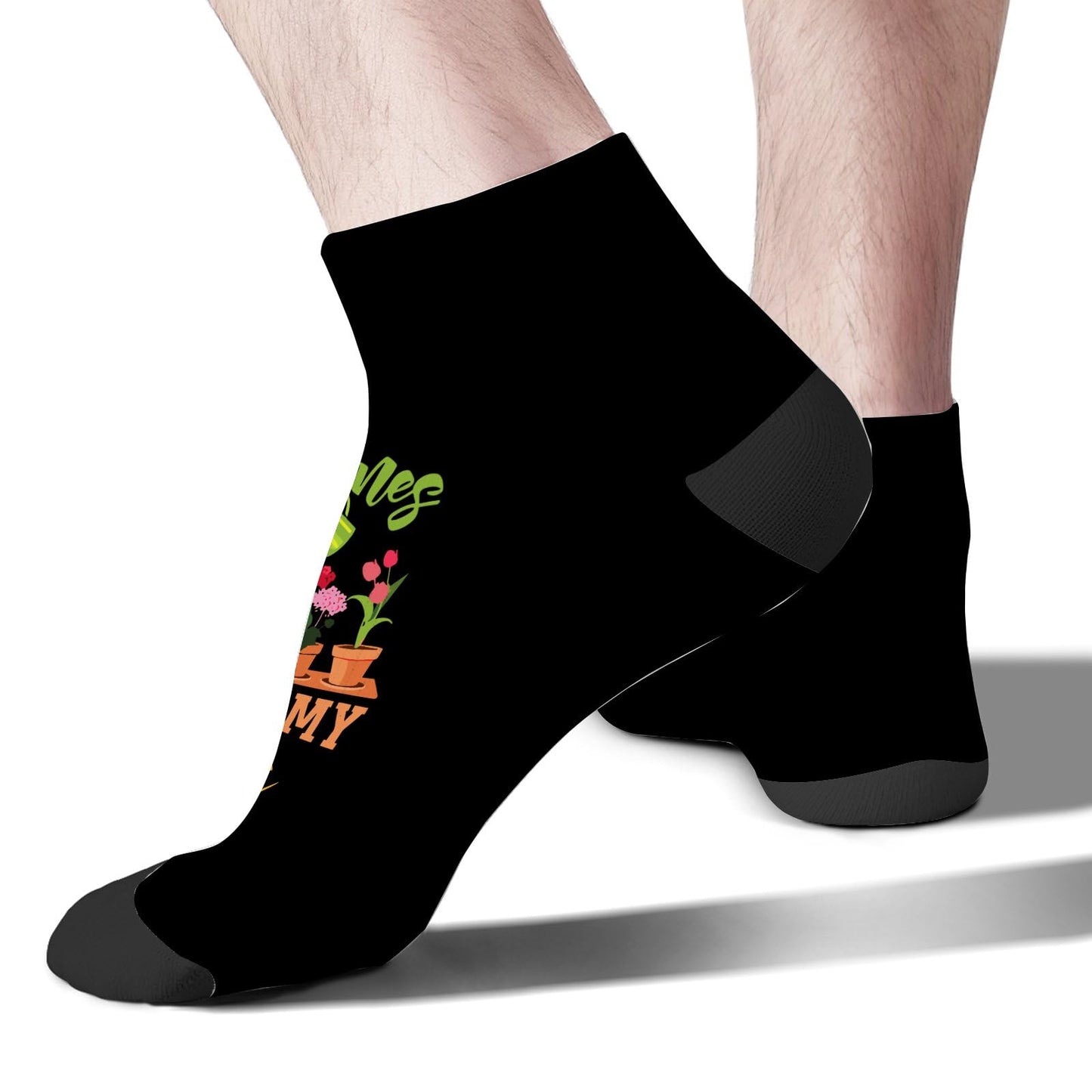 Plant Lover's No Show Men's Socks