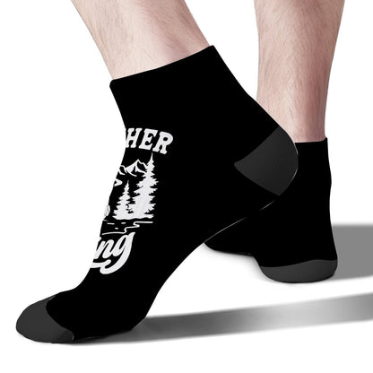 I'd Rather Be Hiking Men Ankle Socks Low Cut Sock For Men