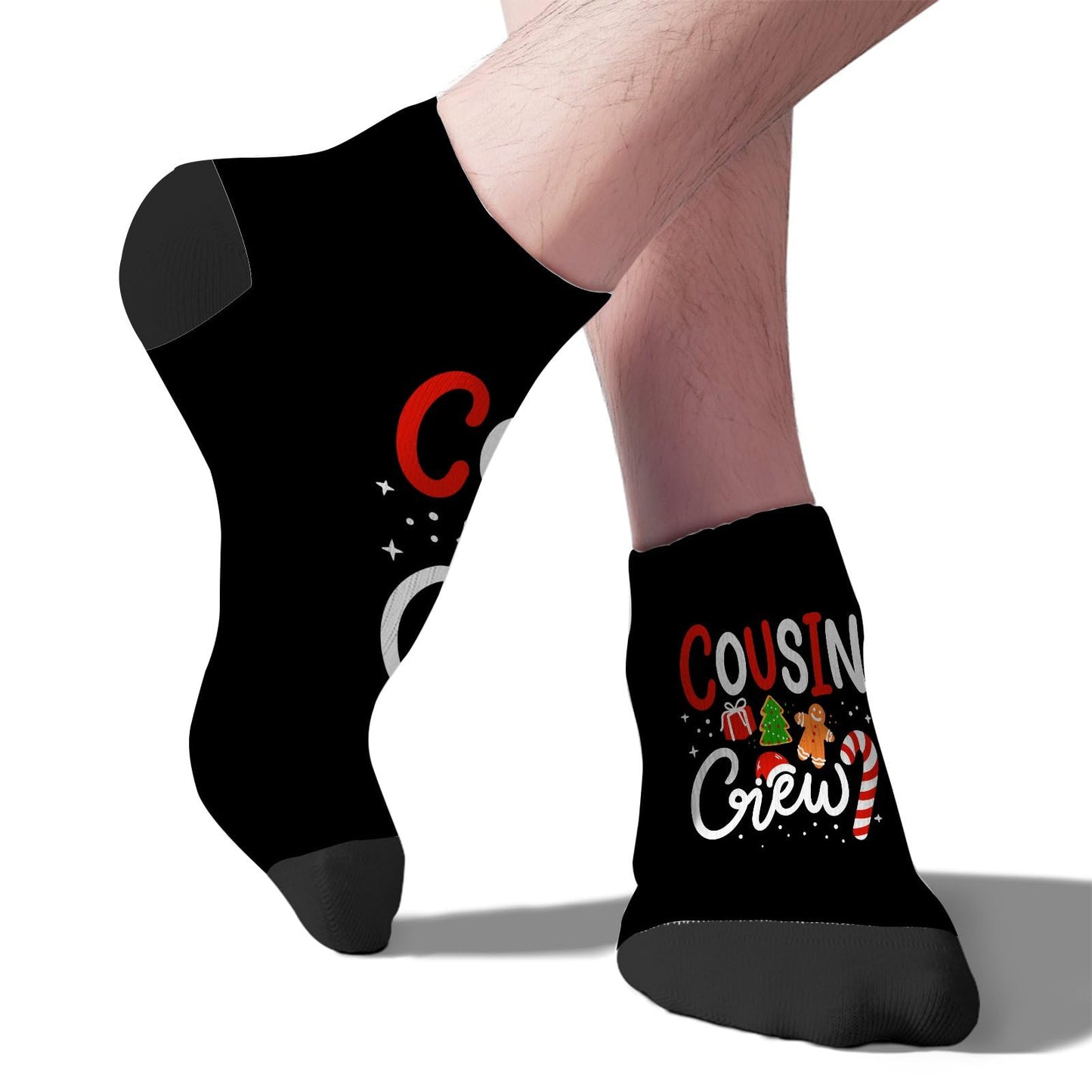 Funny Christmas Crew Socks for Men and Women