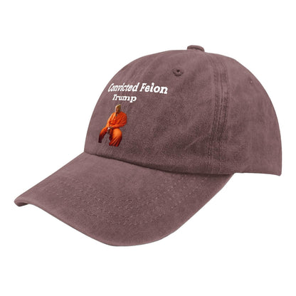 Trump Guilty Convicted Felon Trump Caps Baseball Hats Custom Hat Gifts for Boyfriends Workout Hats