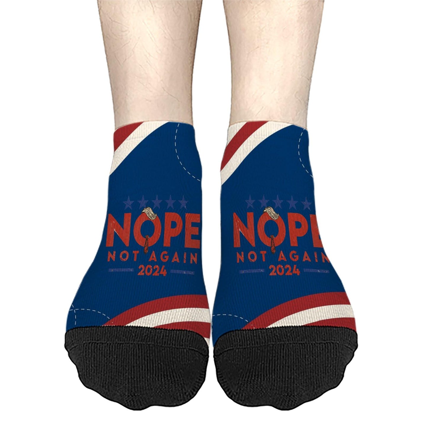 Nope Not Again Women's Short Dress Socks