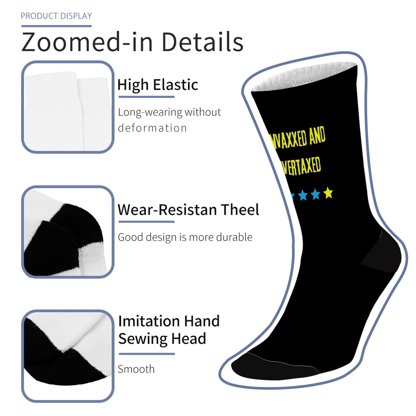 Performance Athletic Socks - Unvaxed & Overtaxed