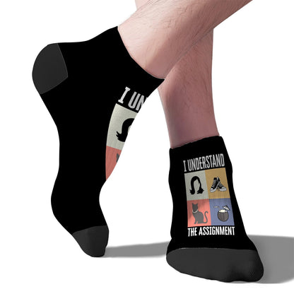 I Understand The Assignment Ankle Socks For Men Cotton Socks Womens