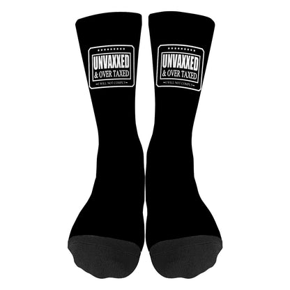 Unvaxed And Overtaxed Crew Socks For Women