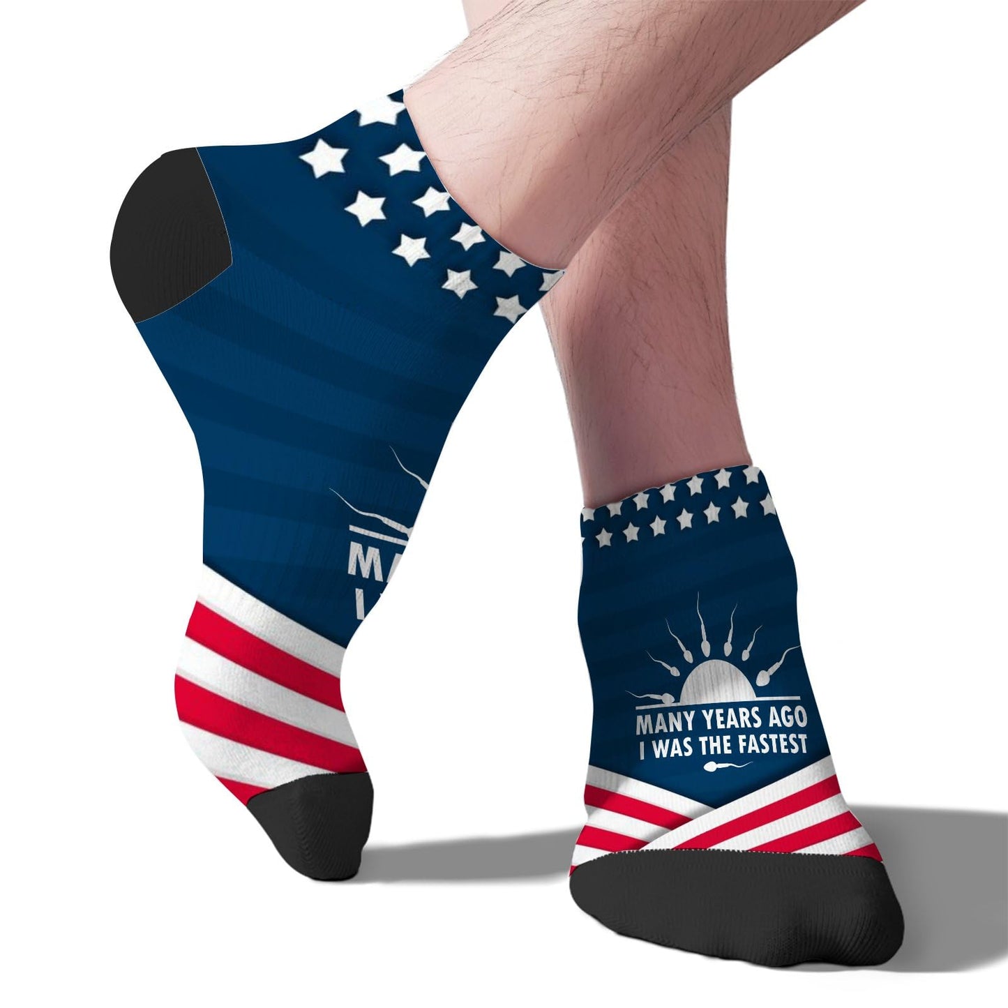 Fastest Funny Sarcastic Men's No-Show Socks