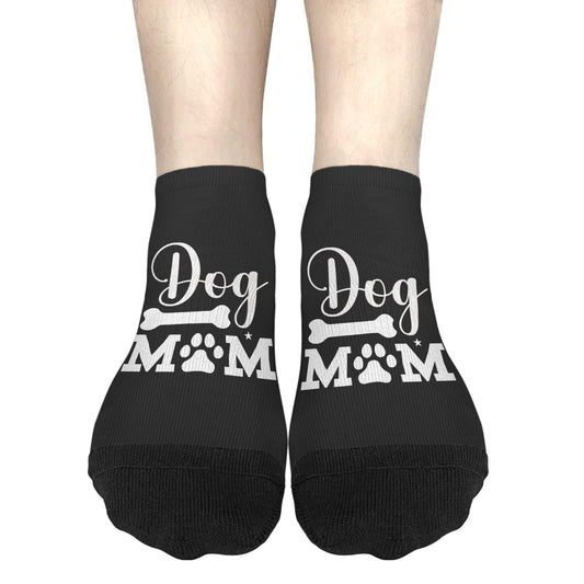 Generic Dog Mom Low Cut Socks Women Casual For Mens Sock, White