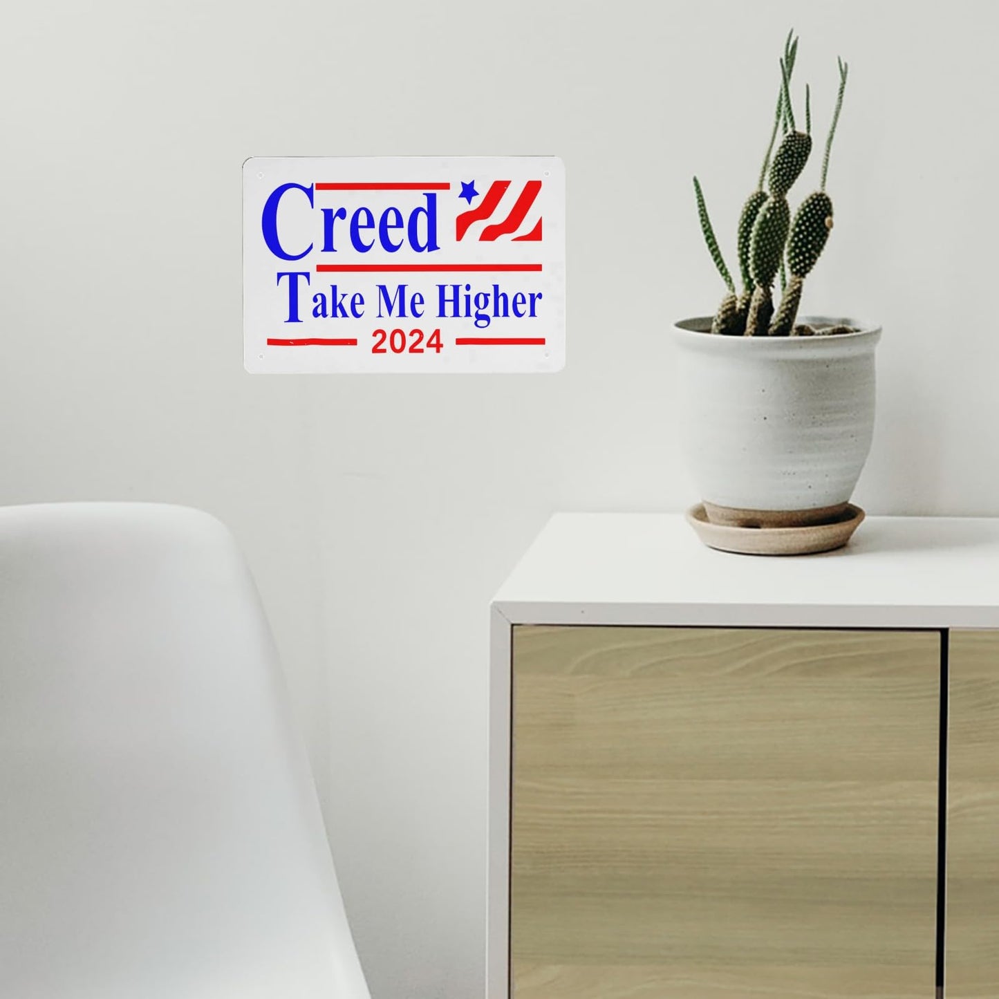 Creed 24' Take Me Higher Metal Sign Home Wall Decor For Office 40 * 30cm