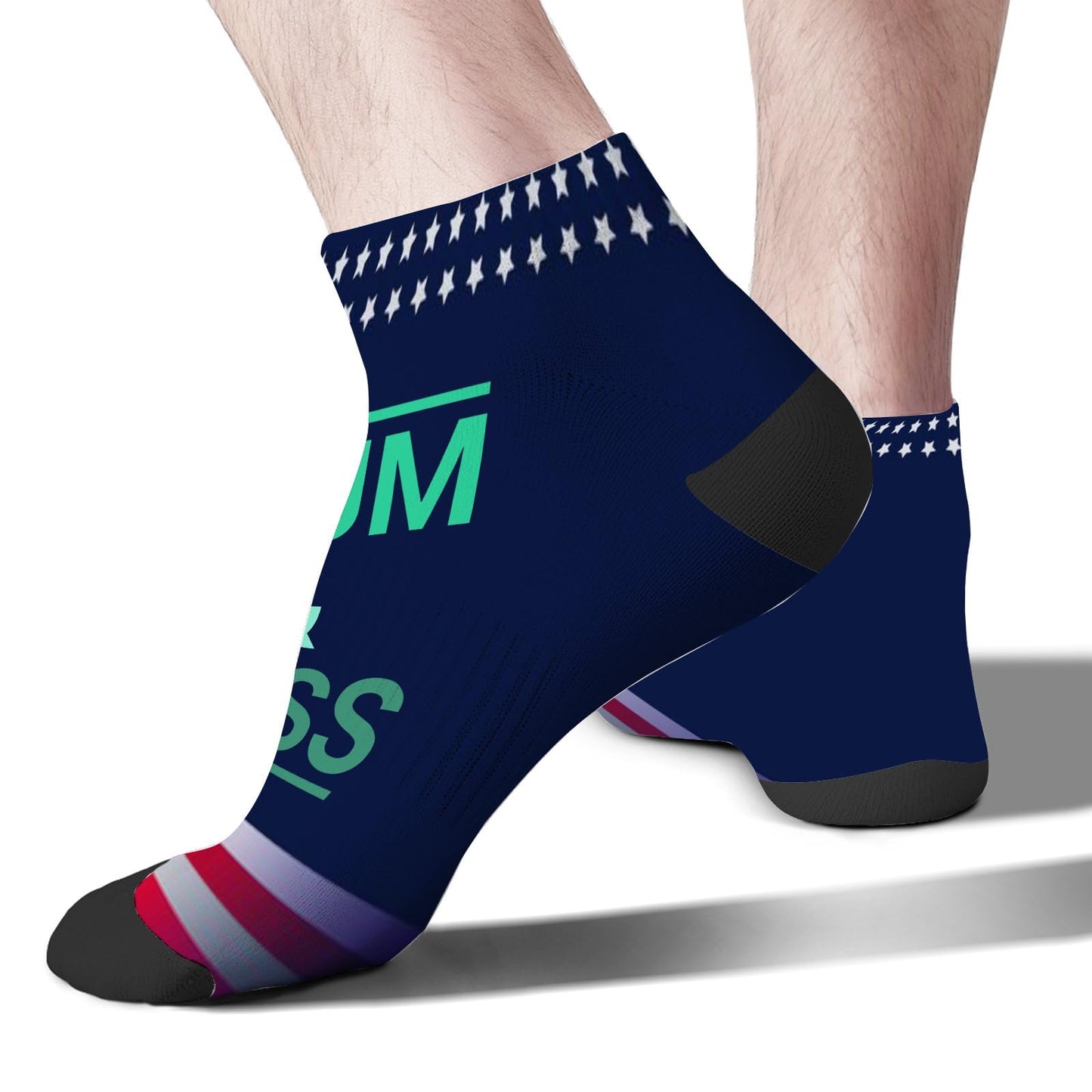 Funny Drum & Bass Men's Athletic Dress Socks
