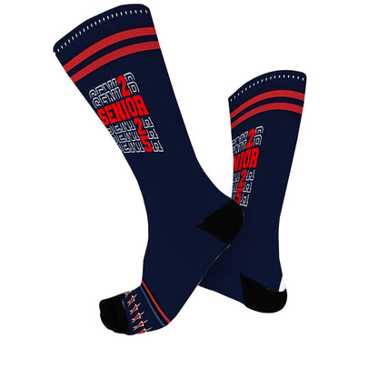 Class of 2025 Senior Socks: Colorful Fancy Design Unisex Novelty Gift