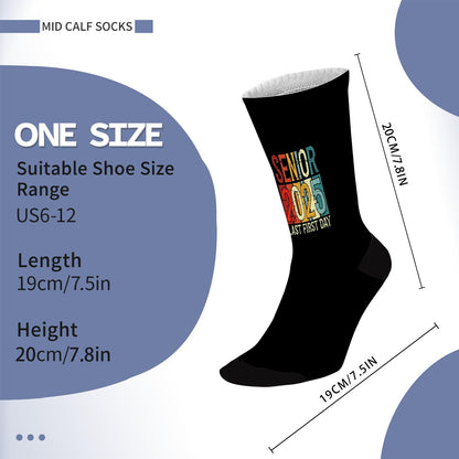 Class Of 2025 Senior Funny Athletic Socks For Women