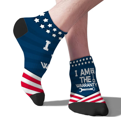 Funny Car Auto Technician Ankle Socks - Men and Women's Sizes