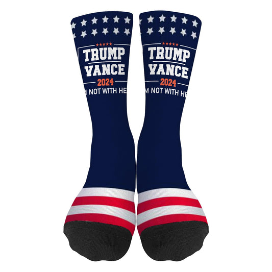 Funny Quote Republican Socks - Colorful Half Calf Design