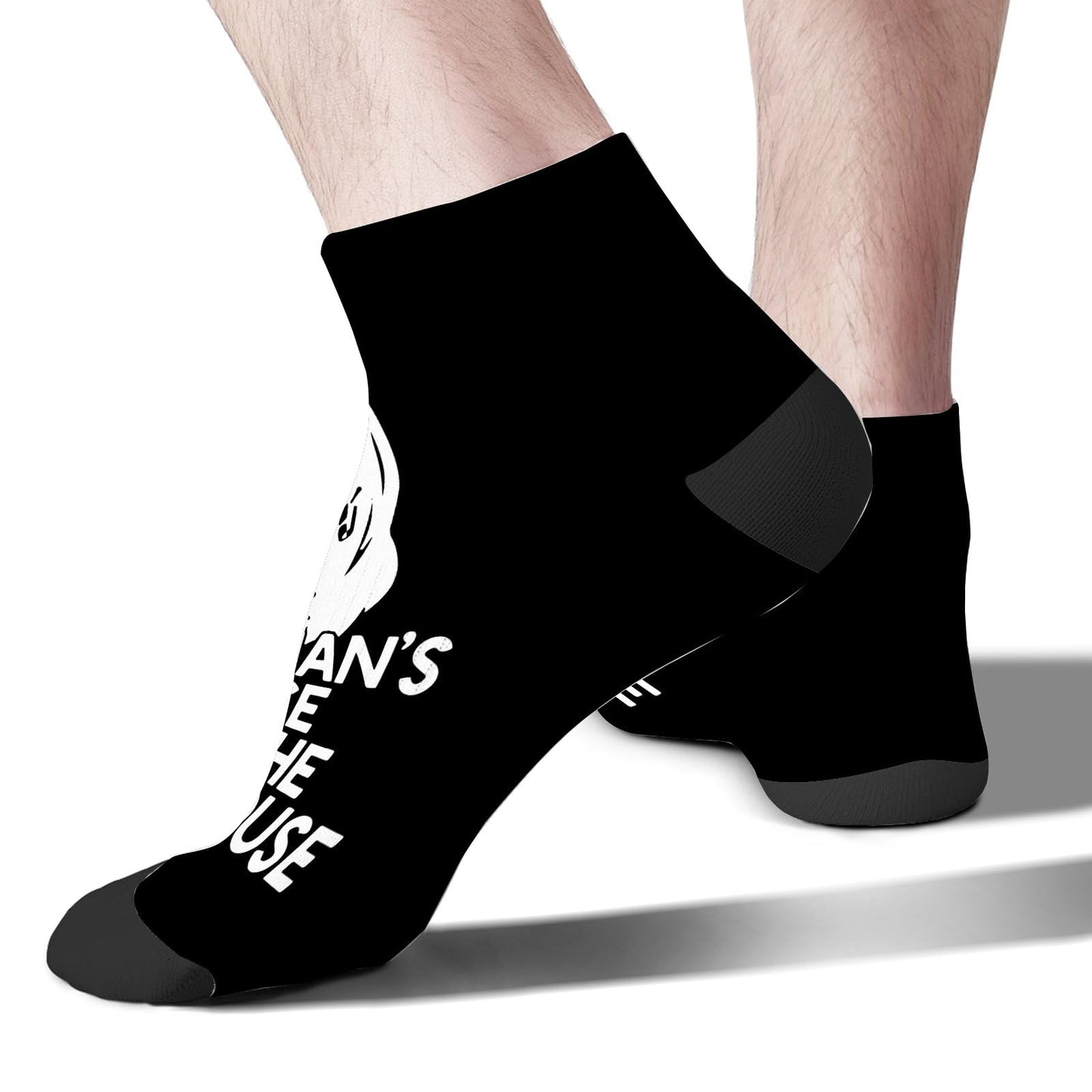 President Feminist A Woman's Place Is In The White Mens Low Cut Socks Short For Men's Sock