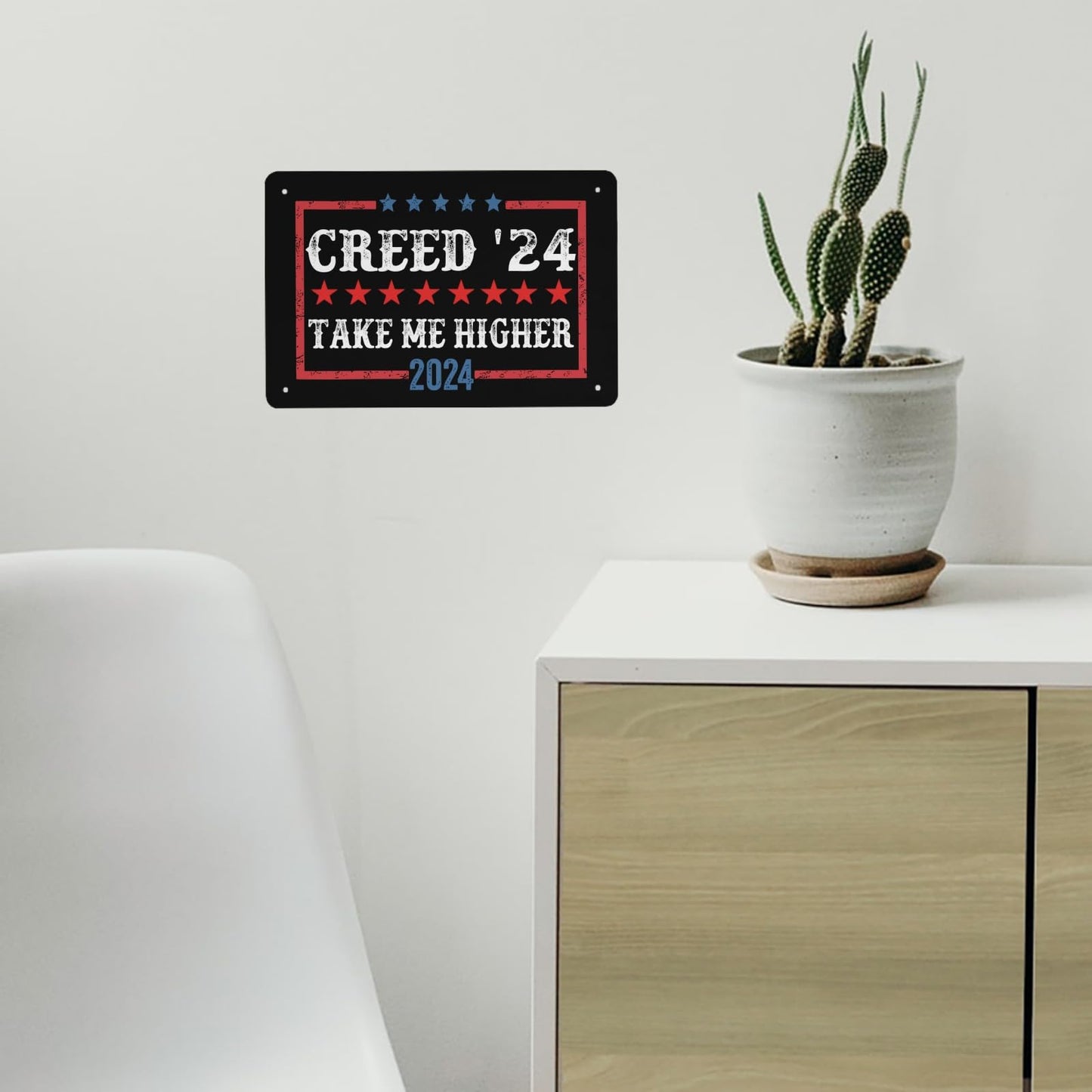 Creed '24 Take Me Higher Tin Signs Funny Room Decor For Kitchen 40 * 30cm