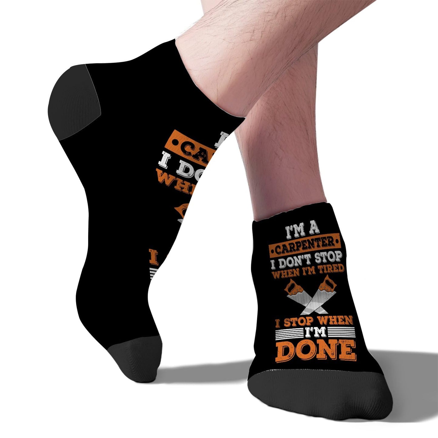 Carpenter Cotton Crew Socks - Unisex