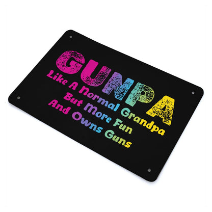 Fun Gunpa Metal Sign for Grandpas