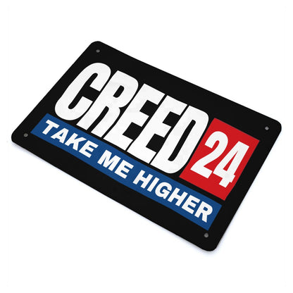 24 Take Me Higher Metal Man Cave Sign - Farm Decor