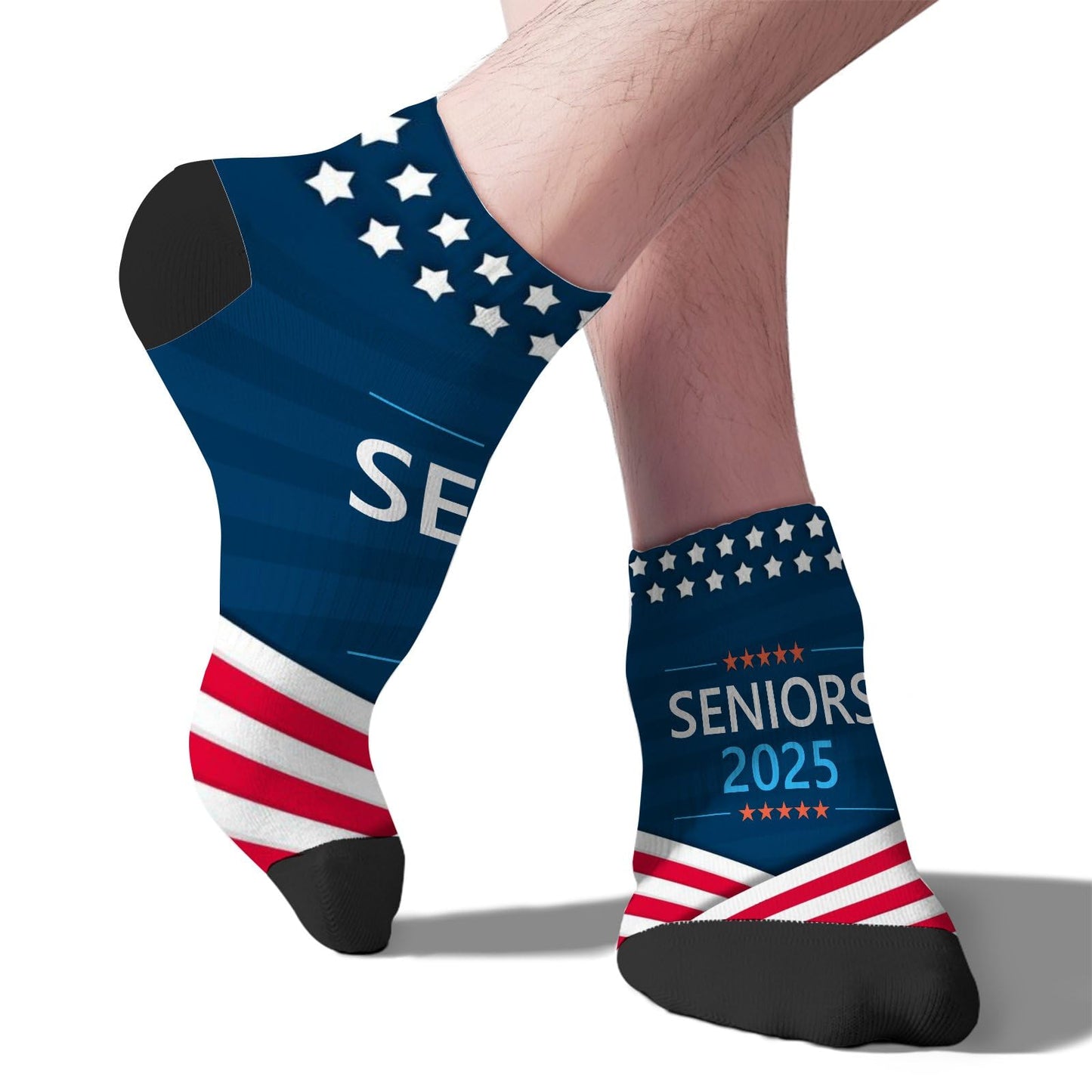 Class Of 2025 Senior Back To School Graduation '25 Graduate Boys Ankle Socks Invisible Sock For Men's