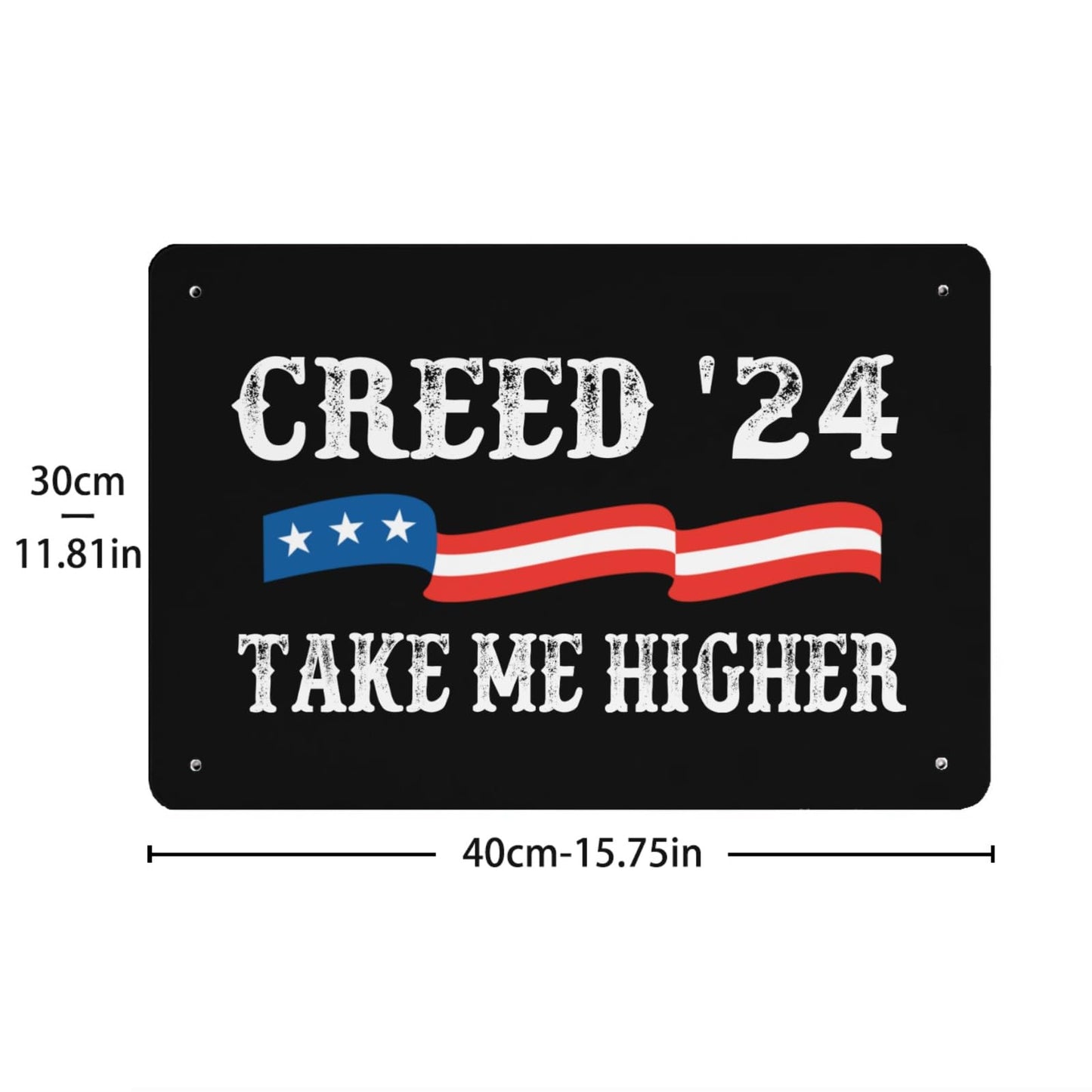 '24 Take Me Higher Tin Sign Art Wall Decor'