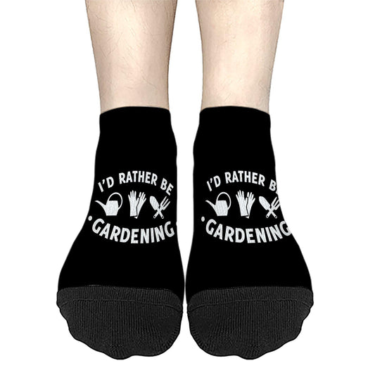 Gardening Gardener Keep Calm I'm A Gardener Crew Socks Invisible Socks Mens