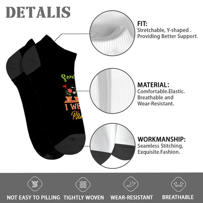 Plant Lover's No Show Men's Socks