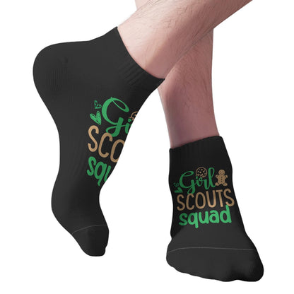 TEMLAN Girl Scouts Squad No Show Socks For Women No Show Socks For Womens, White