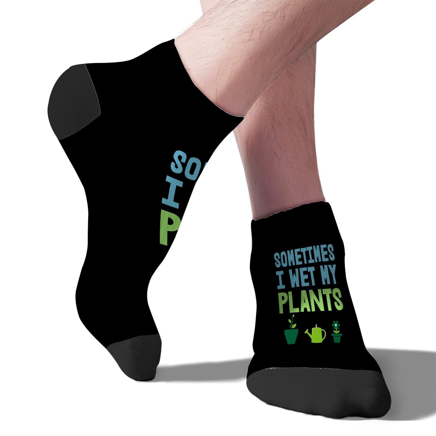 Plant Lovers Sometimes I Wet My Plants Crew Socks Women Athletic Sock For Men