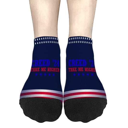 24 Take Me Higher Crew Socks - Low Cut Unisex