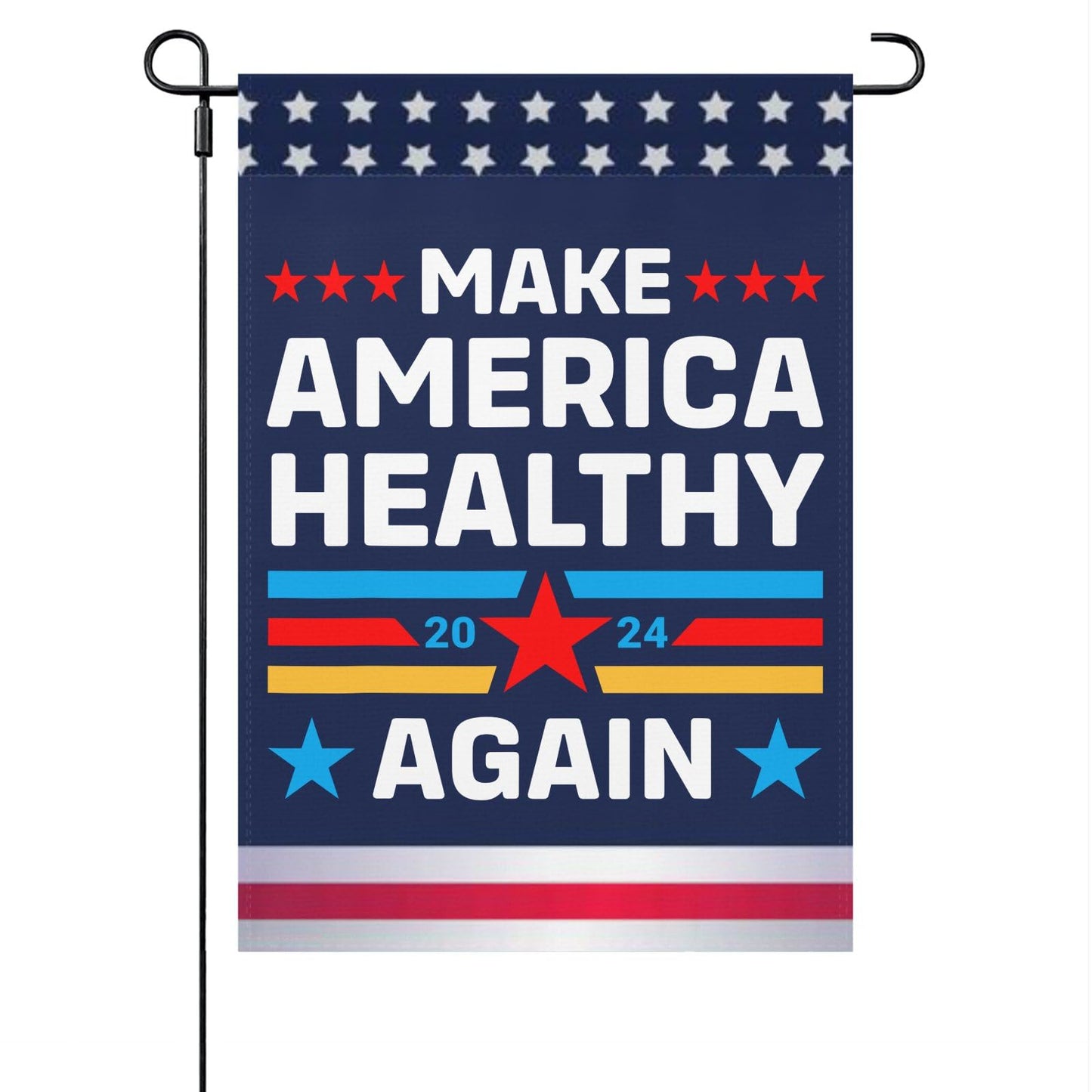 Make America Healthys Again 2024 House Flags One Size Vintage Funny Garden Flag Rustic Garden Flag