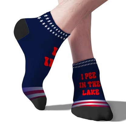 Lake-themed Funny Vacation Partys Cotton Socks for Men and Women