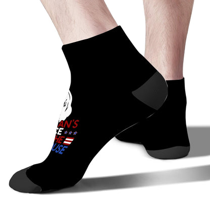 Feminist Presidential White Low Cut Athletic Socks