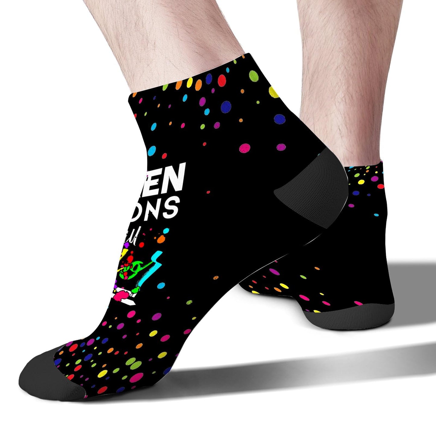 Broken Crayons Still Color Mens Dress Socks Hidden Socks For Men