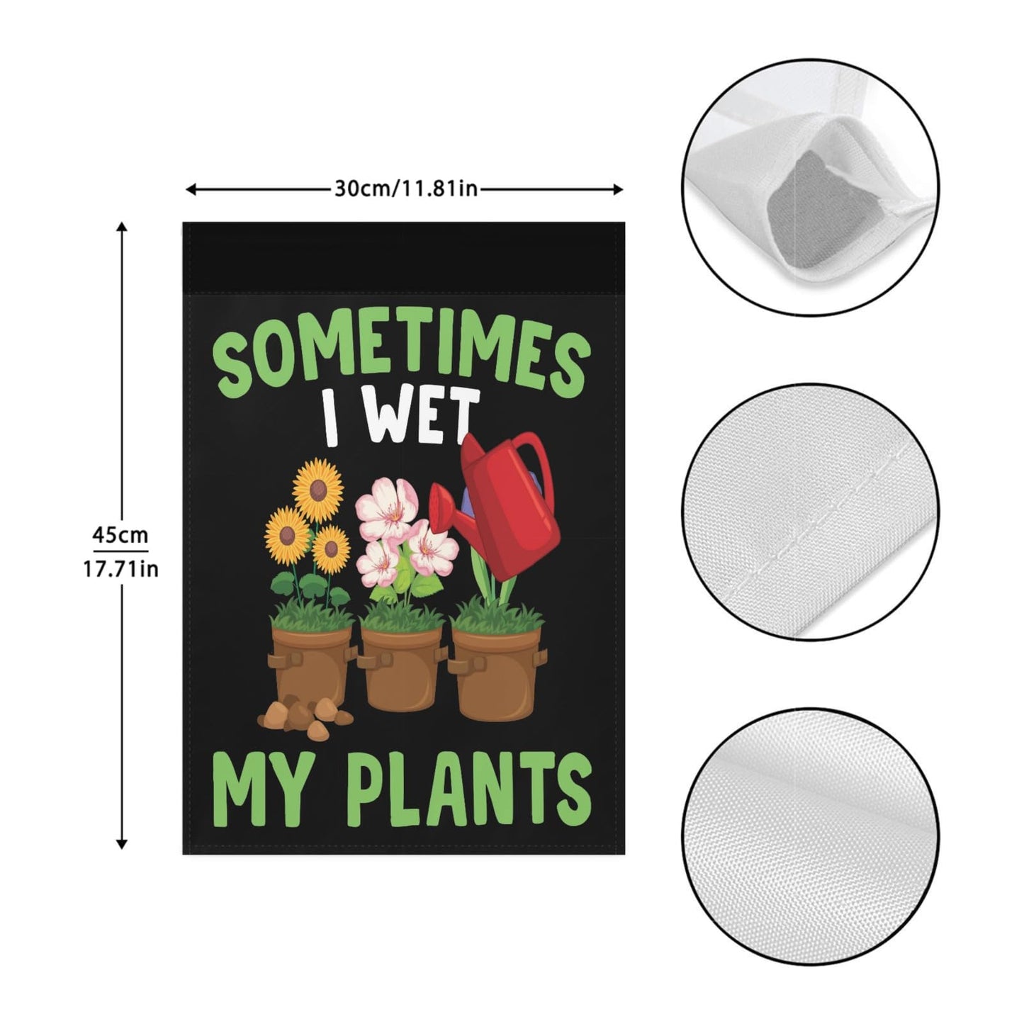 Generic Plant Lovers Sometimes I Wet My Plants Yard Flag Art Funny Garden Flags For Pool Small Garden Flags, white