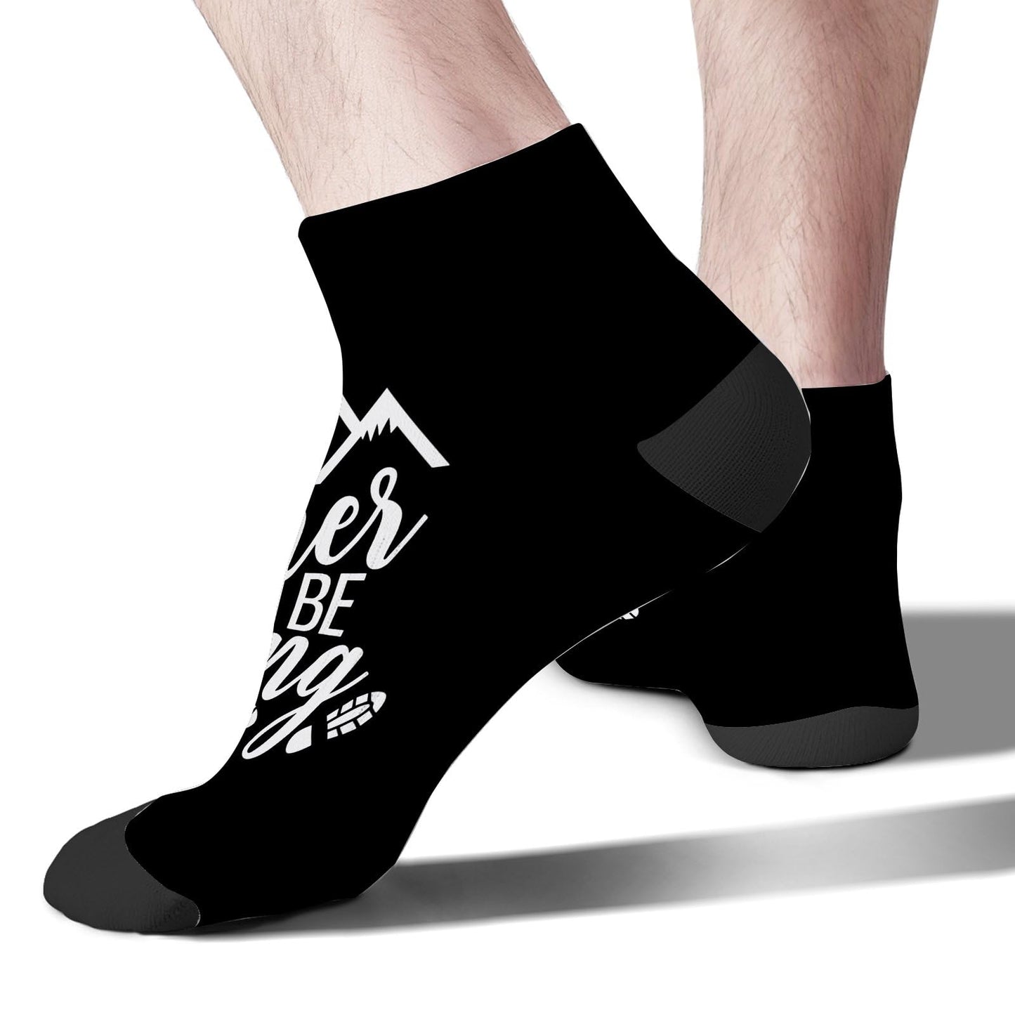 I'd Rather Be Hiking Mens Socks Ankle Athletic Sock For Men