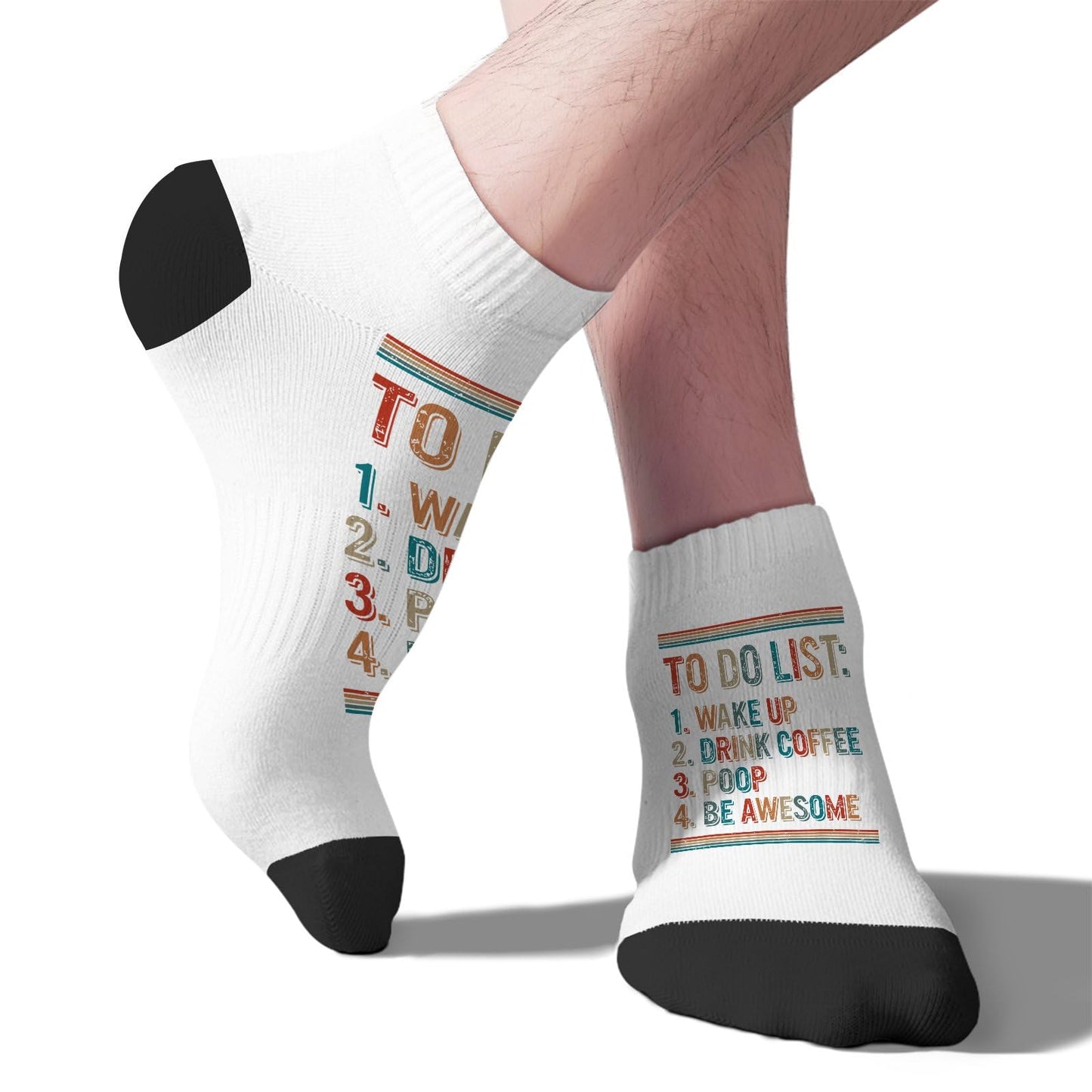 Morning Routine Men's Low Cut Socks