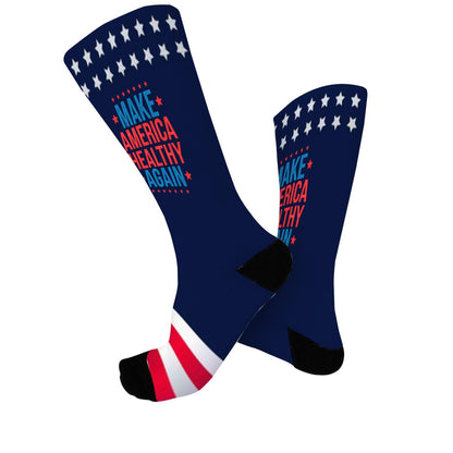 Make America Healthys Again Tees Gifts Socks for Women Half Calf Sock Colorful Fancy Crazy Design socks Unisex Novelty Gifts for Him