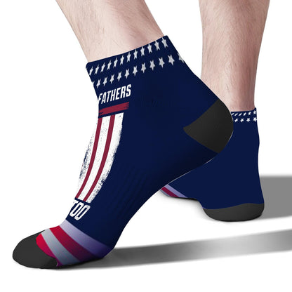 Funny The Founding Fathers Were Felons Too Meme Mens Ankle Socks No Show For Mens Socks