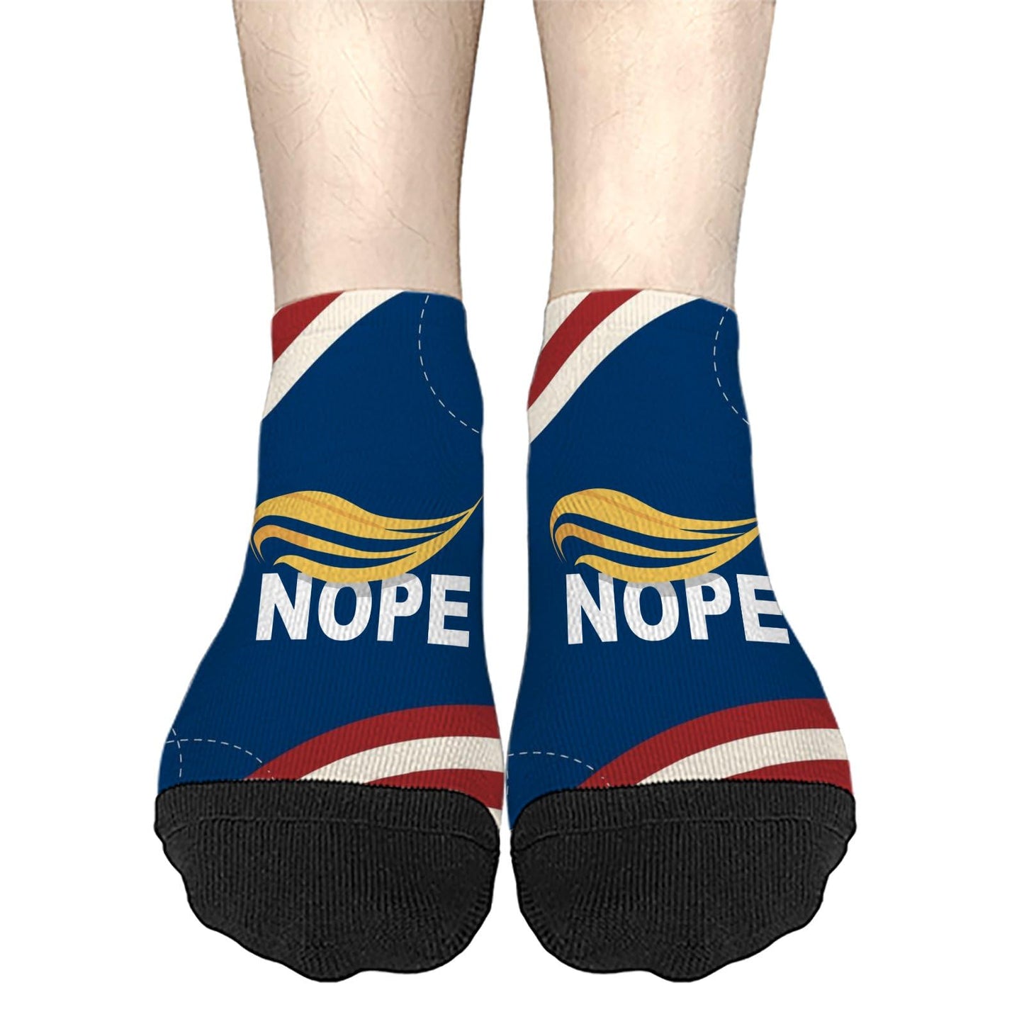 Nope Not Again Womens Socks Crew Low Cut Men's Sock